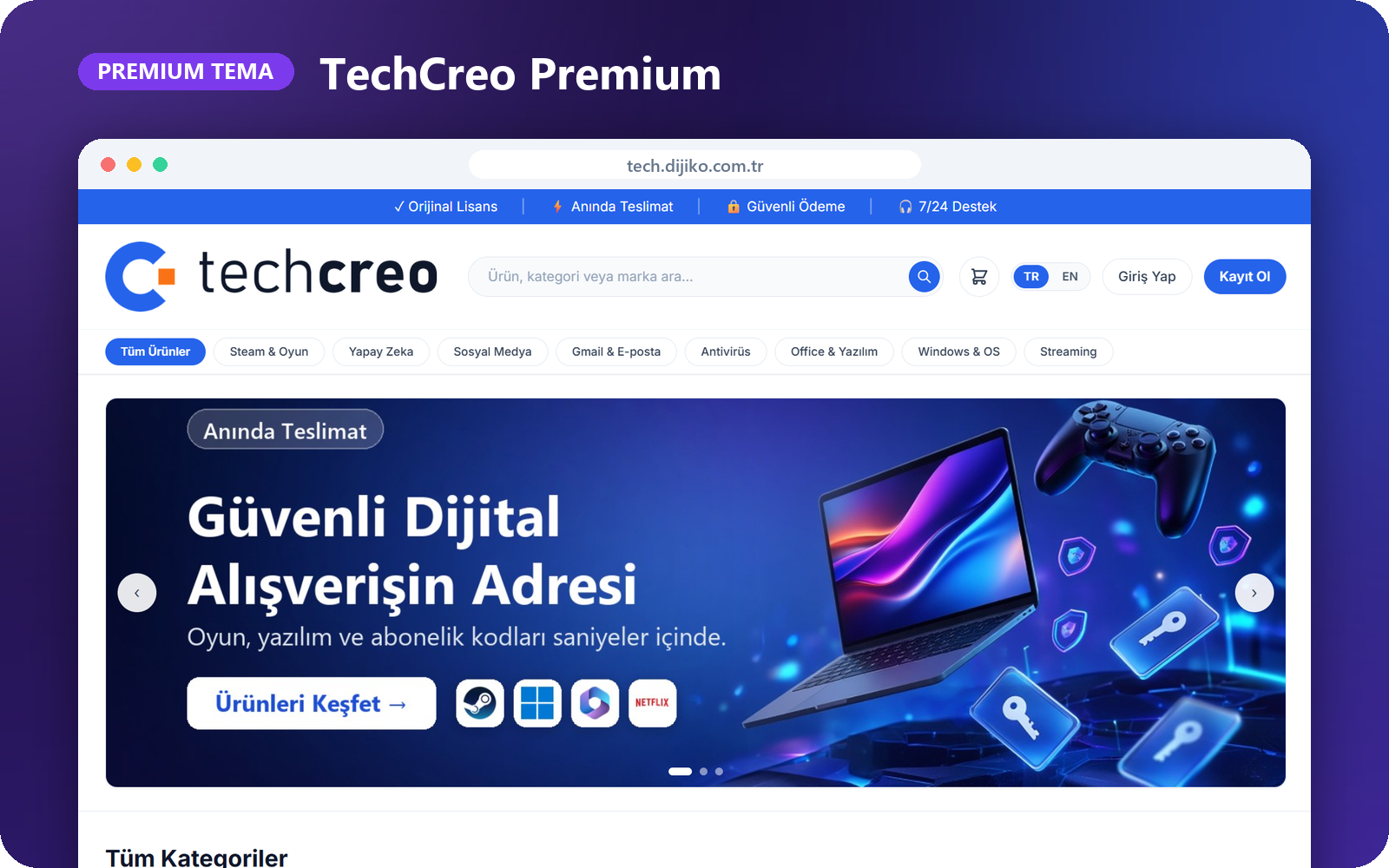 TechCreo Premium önizleme